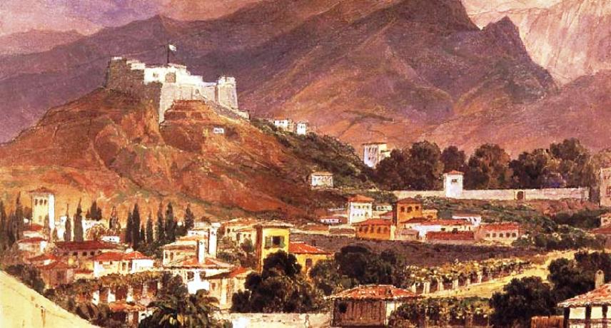 Piracy, Privateers and the development of Funchal -  Fortaleza de São João Baptista do Pico por Karl Bryullov, 1850